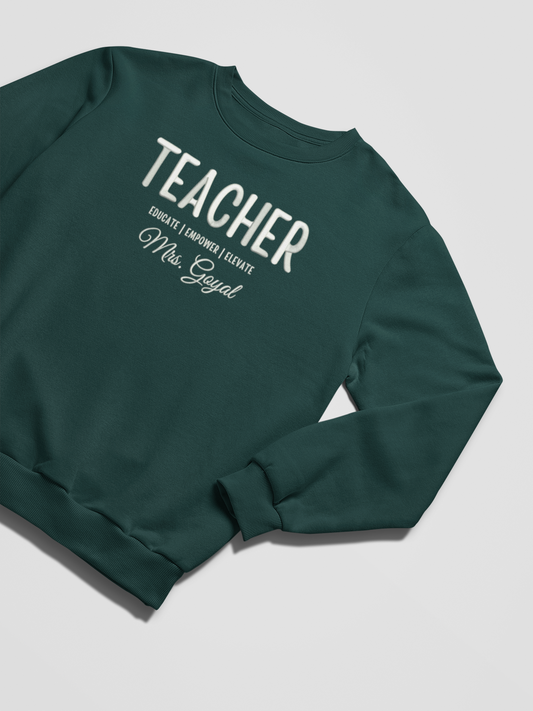 Personalized Teacher | 3D Puff Embroidery