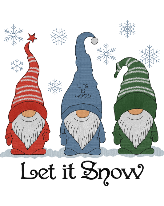 LET IT SNOW GNOMES | EMBROIDERY