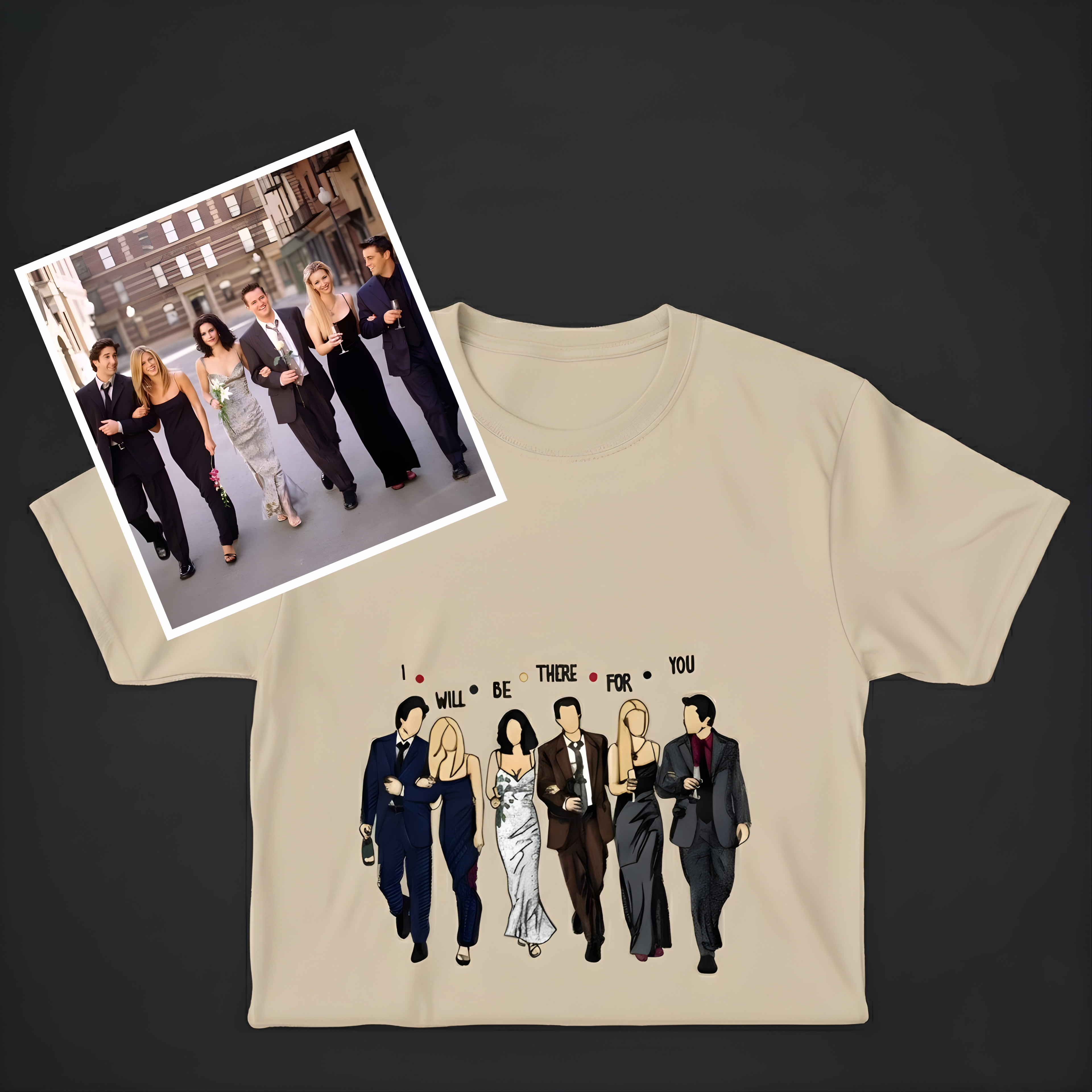 I’ll Be There For You | Embroidered T-Shirt